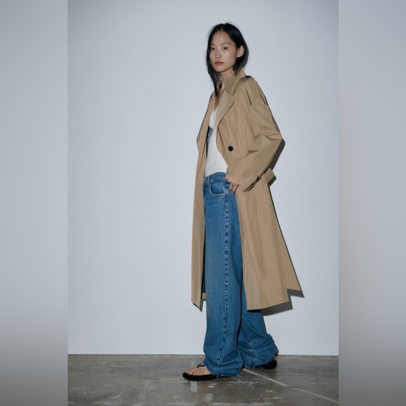 Zara Oversized Technical Trench Coat - Picture 4 of 12